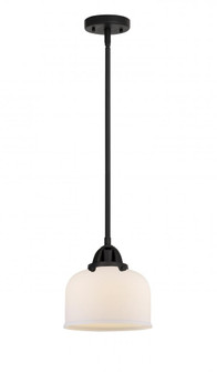 Bell - 1 Light - 8 inch - Matte Black - Stem hung - Mini Pendant (3442|288-1S-BK-G71-LED)