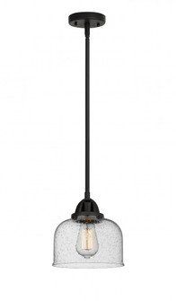 Bell - 1 Light - 8 inch - Matte Black - Stem hung - Mini Pendant (3442|288-1S-BK-G74)