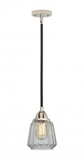 Chatham - 1 Light - 7 inch - Black Polished Nickel - Stem hung - Mini Pendant (3442|288-1S-BPN-G142)