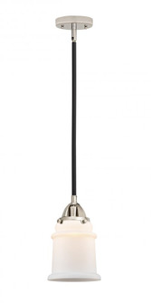 Canton - 1 Light - 6 inch - Black Polished Nickel - Stem hung - Mini Pendant (3442|288-1S-BPN-G181)