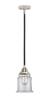 Canton - 1 Light - 6 inch - Black Polished Nickel - Stem hung - Mini Pendant (3442|288-1S-BPN-G182)