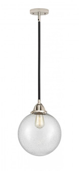 Beacon - 1 Light - 10 inch - Black Polished Nickel - Stem hung - Mini Pendant (3442|288-1S-BPN-G204-10-LED)