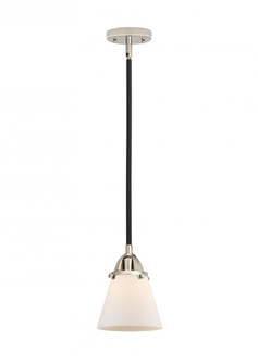 Cone - 1 Light - 6 inch - Black Polished Nickel - Stem hung - Mini Pendant (3442|288-1S-BPN-G61)