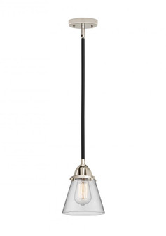 Cone - 1 Light - 6 inch - Black Polished Nickel - Stem hung - Mini Pendant (3442|288-1S-BPN-G62-LED)