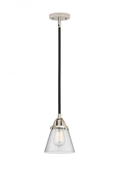 Cone - 1 Light - 6 inch - Black Polished Nickel - Stem hung - Mini Pendant (3442|288-1S-BPN-G64)