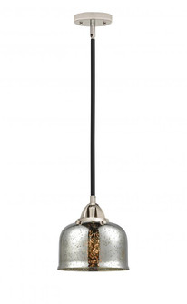Bell - 1 Light - 8 inch - Black Polished Nickel - Stem hung - Mini Pendant (3442|288-1S-BPN-G78-LED)