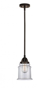 Canton - 1 Light - 6 inch - Oil Rubbed Bronze - Stem hung - Mini Pendant (3442|288-1S-OB-G182)