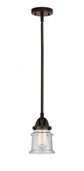 Canton - 1 Light - 5 inch - Oil Rubbed Bronze - Stem hung - Mini Pendant (3442|288-1S-OB-G184S-LED)