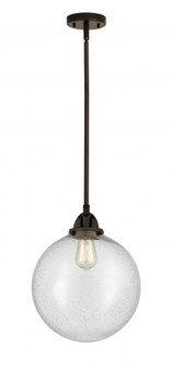 Beacon - 1 Light - 12 inch - Oil Rubbed Bronze - Stem hung - Mini Pendant (3442|288-1S-OB-G204-12-LED)