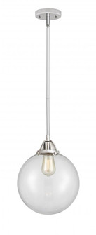 Beacon - 1 Light - 10 inch - Polished Chrome - Stem hung - Mini Pendant (3442|288-1S-PC-G202-10-LED)