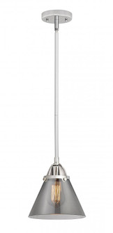 Cone - 1 Light - 8 inch - Polished Chrome - Stem hung - Mini Pendant (3442|288-1S-PC-G43-LED)