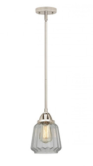 Chatham - 1 Light - 7 inch - Polished Nickel - Stem hung - Mini Pendant (3442|288-1S-PN-G142-LED)