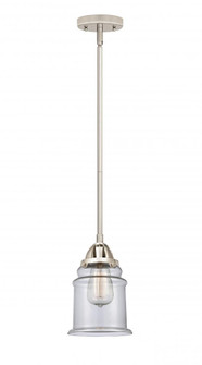 Canton - 1 Light - 6 inch - Polished Nickel - Stem hung - Mini Pendant (3442|288-1S-PN-G182-LED)
