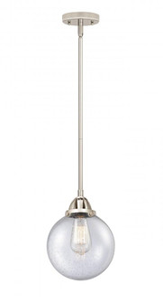 Beacon - 1 Light - 8 inch - Polished Nickel - Stem hung - Mini Pendant (3442|288-1S-PN-G204-8-LED)