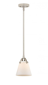 Cone - 1 Light - 6 inch - Polished Nickel - Stem hung - Mini Pendant (3442|288-1S-PN-G61-LED)