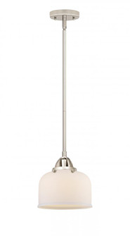 Bell - 1 Light - 8 inch - Polished Nickel - Cord hung - Mini Pendant (3442|288-1S-PN-G71)