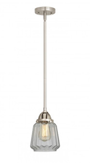Chatham - 1 Light - 7 inch - Brushed Satin Nickel - Stem hung - Mini Pendant (3442|288-1S-SN-G142)