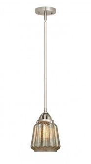 Chatham - 1 Light - 7 inch - Brushed Satin Nickel - Stem hung - Mini Pendant (3442|288-1S-SN-G146-LED)