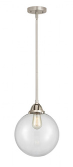 Beacon - 1 Light - 10 inch - Brushed Satin Nickel - Stem hung - Mini Pendant (3442|288-1S-SN-G202-10-LED)