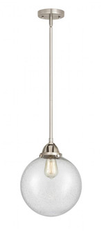 Beacon - 1 Light - 10 inch - Brushed Satin Nickel - Stem hung - Mini Pendant (3442|288-1S-SN-G204-10)