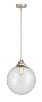 Beacon - 1 Light - 12 inch - Brushed Satin Nickel - Stem hung - Mini Pendant (3442|288-1S-SN-G204-12-LED)