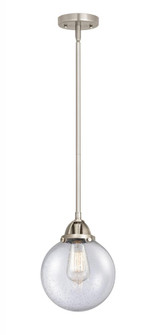Beacon - 1 Light - 8 inch - Brushed Satin Nickel - Stem hung - Mini Pendant (3442|288-1S-SN-G204-8-LED)