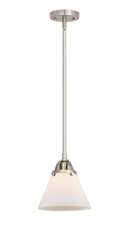 Cone - 1 Light - 8 inch - Brushed Satin Nickel - Stem hung - Mini Pendant (3442|288-1S-SN-G41-LED)