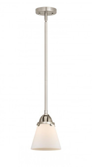 Cone - 1 Light - 6 inch - Brushed Satin Nickel - Stem hung - Mini Pendant (3442|288-1S-SN-G61)