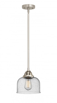 Bell - 1 Light - 8 inch - Brushed Satin Nickel - Stem hung - Mini Pendant (3442|288-1S-SN-G74)