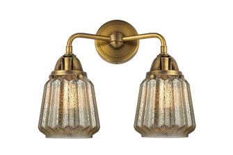 Chatham - 2 Light - 14 inch - Brushed Brass - Bath Vanity Light (3442|288-2W-BB-G146-LED)