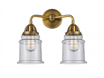 Canton - 2 Light - 14 inch - Brushed Brass - Bath Vanity Light (3442|288-2W-BB-G184)