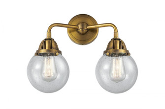 Beacon - 2 Light - 14 inch - Brushed Brass - Bath Vanity Light (3442|288-2W-BB-G204-6)