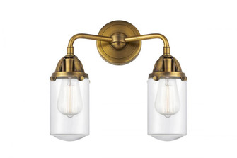 Dover - 2 Light - 13 inch - Brushed Brass - Bath Vanity Light (3442|288-2W-BB-G312-LED)