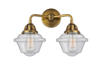 Oxford - 2 Light - 16 inch - Brushed Brass - Bath Vanity Light (3442|288-2W-BB-G534-LED)