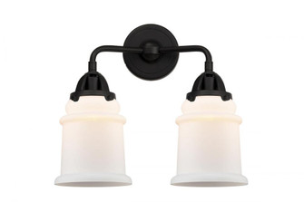 Canton - 2 Light - 14 inch - Matte Black - Bath Vanity Light (3442|288-2W-BK-G181-LED)