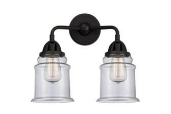 Canton - 2 Light - 14 inch - Matte Black - Bath Vanity Light (3442|288-2W-BK-G182-LED)