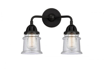 Canton - 2 Light - 13 inch - Matte Black - Bath Vanity Light (3442|288-2W-BK-G184S-LED)
