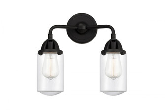Dover - 2 Light - 13 inch - Matte Black - Bath Vanity Light (3442|288-2W-BK-G312)