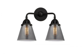 Cone - 2 Light - 14 inch - Matte Black - Bath Vanity Light (3442|288-2W-BK-G63)