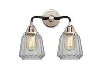 Chatham - 2 Light - 14 inch - Black Polished Nickel - Bath Vanity Light (3442|288-2W-BPN-G142-LED)
