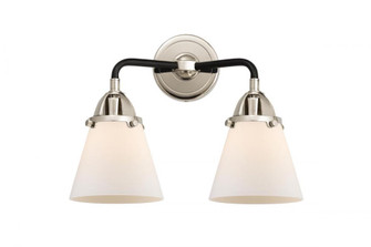 Cone - 2 Light - 14 inch - Black Polished Nickel - Bath Vanity Light (3442|288-2W-BPN-G61)