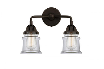 Canton - 2 Light - 13 inch - Oil Rubbed Bronze - Bath Vanity Light (3442|288-2W-OB-G182S)