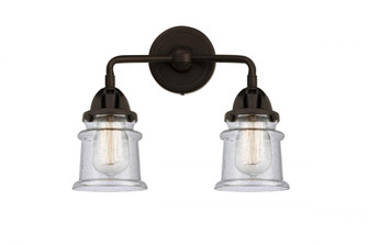 Canton - 2 Light - 13 inch - Oil Rubbed Bronze - Bath Vanity Light (3442|288-2W-OB-G184S-LED)