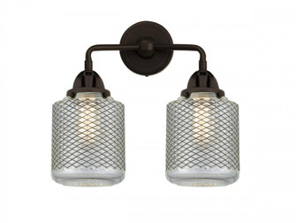 Stanton - 2 Light - 14 inch - Oil Rubbed Bronze - Bath Vanity Light (3442|288-2W-OB-G262)