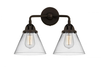 Cone - 2 Light - 16 inch - Oil Rubbed Bronze - Bath Vanity Light (3442|288-2W-OB-G42)