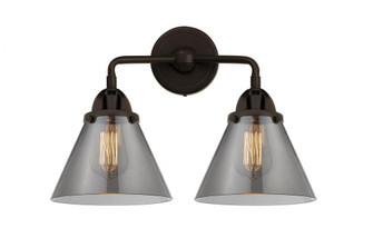 Cone - 2 Light - 16 inch - Oil Rubbed Bronze - Bath Vanity Light (3442|288-2W-OB-G43-LED)