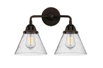 Cone - 2 Light - 16 inch - Oil Rubbed Bronze - Bath Vanity Light (3442|288-2W-OB-G44-LED)