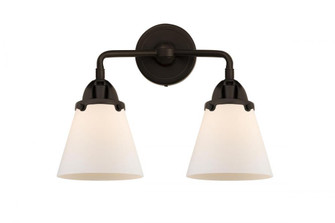 Cone - 2 Light - 14 inch - Oil Rubbed Bronze - Bath Vanity Light (3442|288-2W-OB-G61-LED)