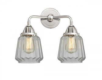 Chatham - 2 Light - 14 inch - Polished Chrome - Bath Vanity Light (3442|288-2W-PC-G142)