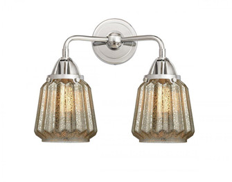 Chatham - 2 Light - 14 inch - Polished Chrome - Bath Vanity Light (3442|288-2W-PC-G146)